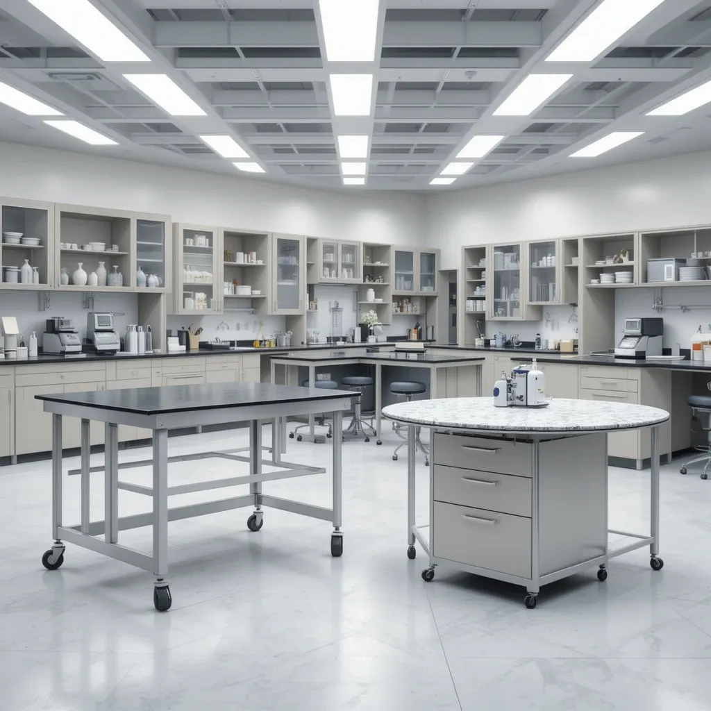 Categoria bancadas e mesas tecnicas de Laboratório Bio